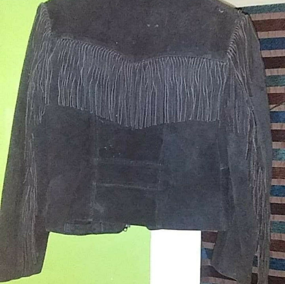 A suede and a leather jackets